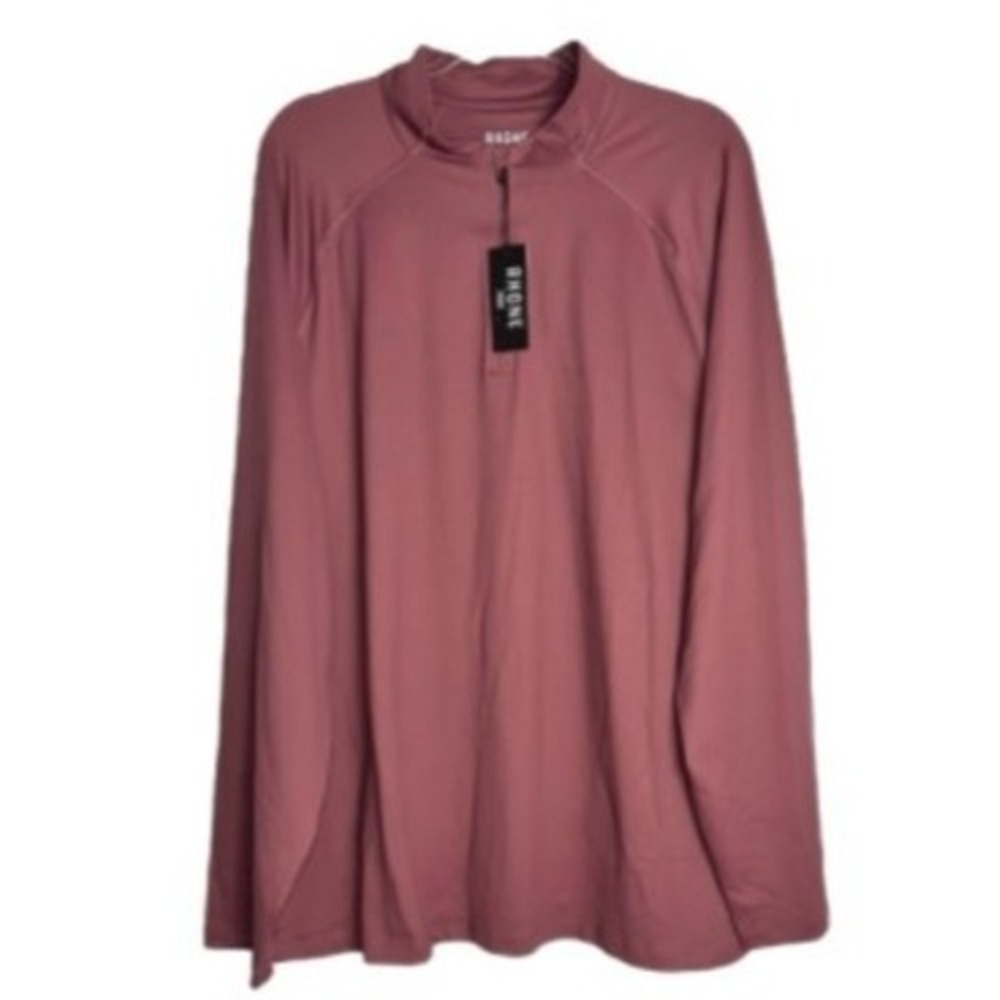 Rhone Session Mens‎ Small Quarter Zip Tulipwood Pullover Performance Wear NWT